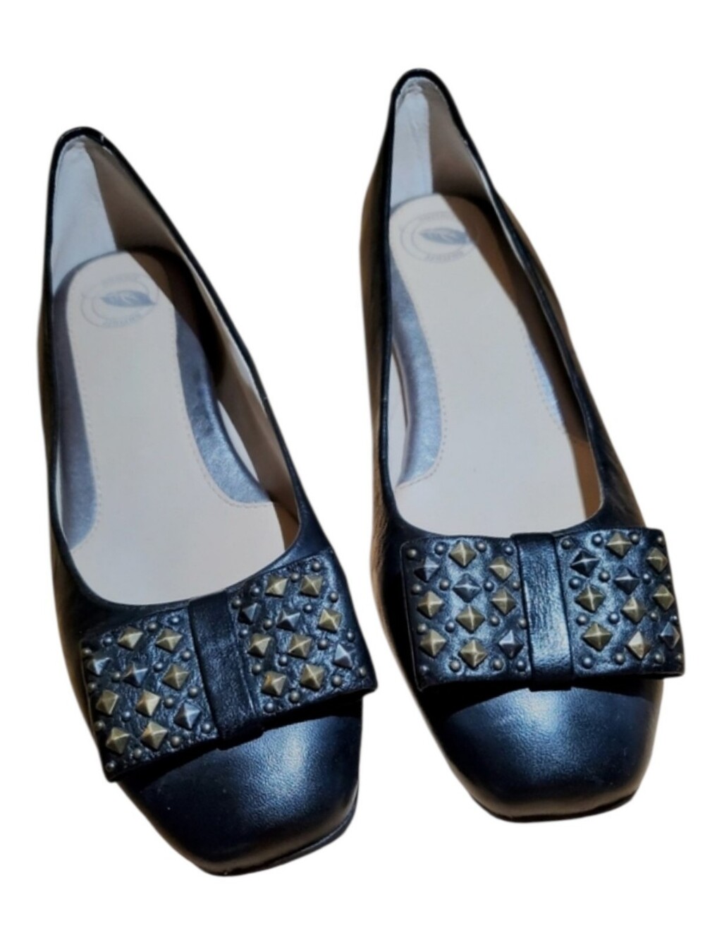 Nuture Studded Bow Flats